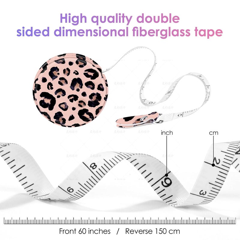 Gerkia Sewing Tape Measure，Colour Printed Small Retractable Soft Measuring Tape for Tailor Cloth Fabric Body Measurements. - Image 5